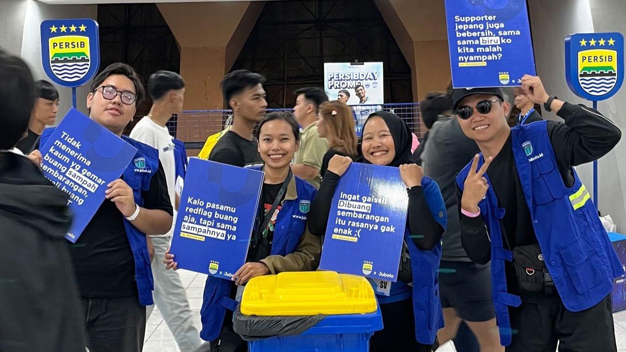 Lanjutkan Gerakan Zero Waste, Persib dan Jubelo Berhasil Pilah dan Daur Ulang 4 Ton Sampah Stadion